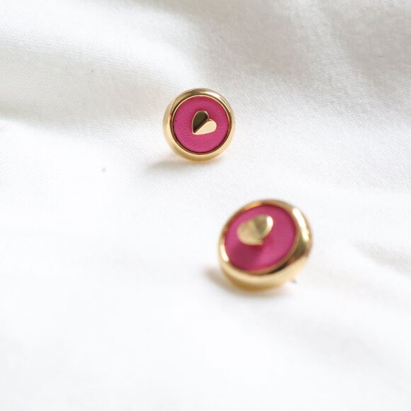 Kate Spade Heartful Gold Crushed Watermelon Stud Earrings NEW Perfect condition - Picture 3 of 3
